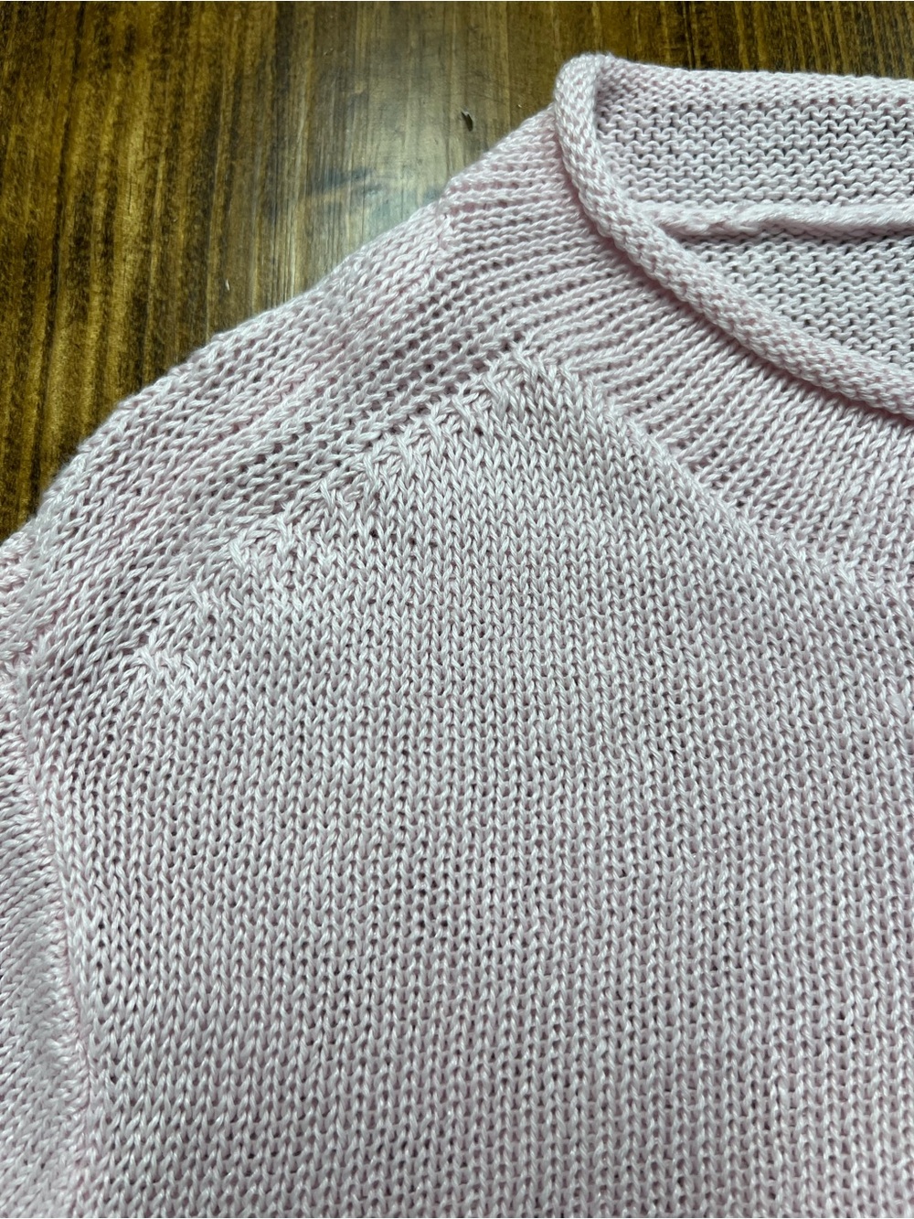 J. Crew Summer Rollneck sweater linen blend in Peppermint Ice Pink Size Medium - Picture 9 of 12